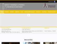 Tablet Screenshot of lapurisimamonterrey.org
